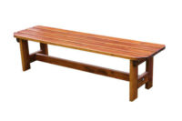 Zahradní dřevěná lavice bez opěrky