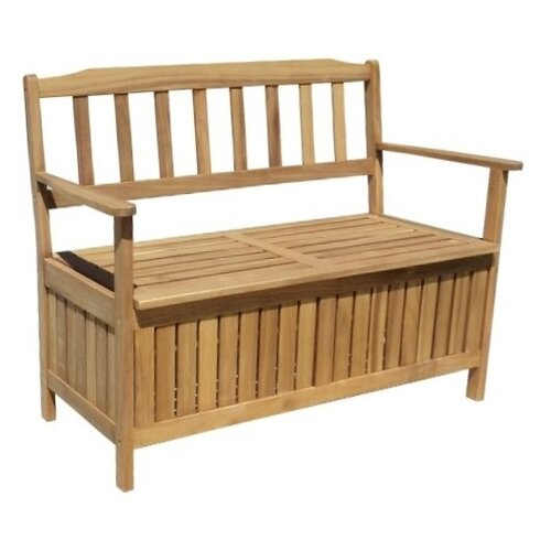 Dřevěná lavice s úložným prostorem