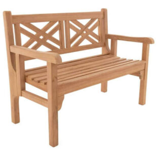 Dvoumístná sklopná dřevěná lavice