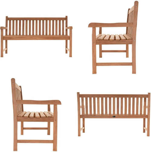 dřevěná lavice pro 3