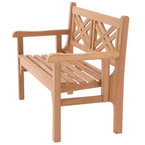 dřevěná lavice pro dva