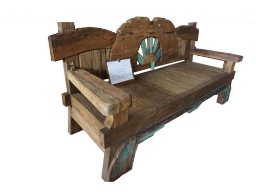 luxusní zahradní dřevěná lavice