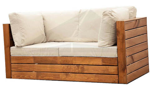 Luxusní dřevěná zahradní lavice